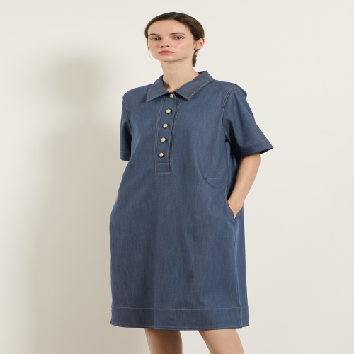 BCBG 여성 썸머 몰로이데님 원피스 B5M5O636