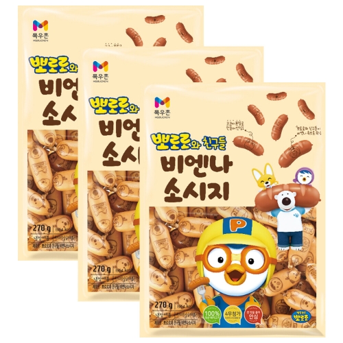 목우촌 뽀로로와 친구들 비엔나 270g
