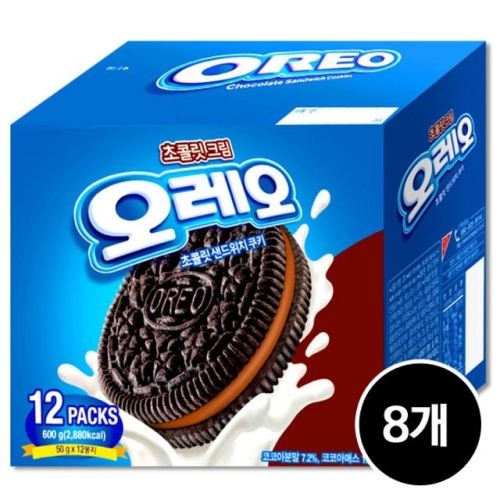 크래프트  오레오 초콜릿 샌드위치 쿠키 초코크림 600g