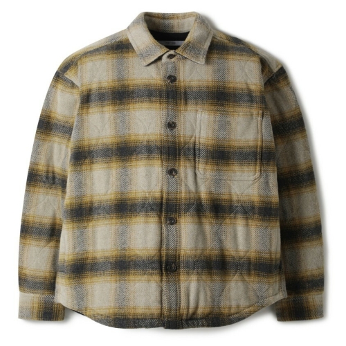 시리즈 체크 퀼팅 아우터 셔츠_SASFW24851YEX