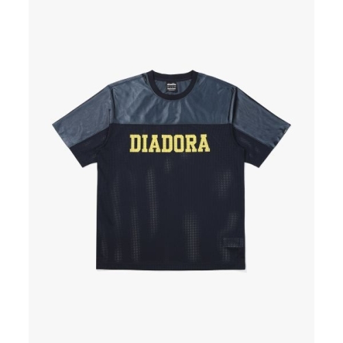 디아도라 로고 메쉬 반팔 티셔츠 NAVY D5221LRS74NVS