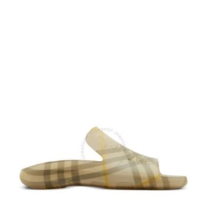 버버리 우먼 Equestrian 나이트 Stingray 체크 패턴 Slides Brand Size 35 US 5 8090313 414