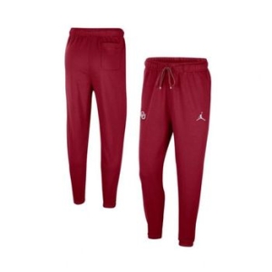 조던 맨즈 크림슨 Oklahoma Sooners 로고 트래블 플리스 팬츠 15650449 417009