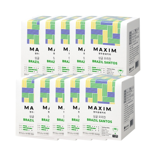 동서식품 맥심 싱글 오리진 브라질 산토스 10T