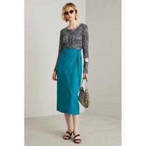 막스마라 아울렛 인트렌드 엔버스 새틴 아즈루 ISEO 889714