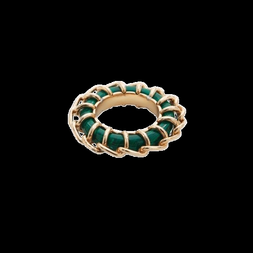 보테가베네타  MALACHITE 위브 스털링 실버 반지 BOTTLE 688746 VCCU3 3060