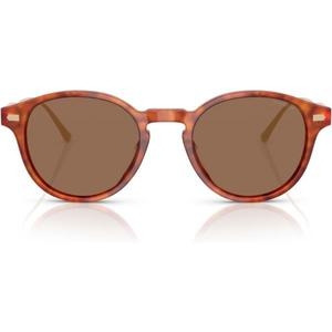 오클리 코치 남성 HC8428U 유니버설 핏 라운드 선글라스 카라멜 토토이즈 브라운 솔리드 50mm 4510792