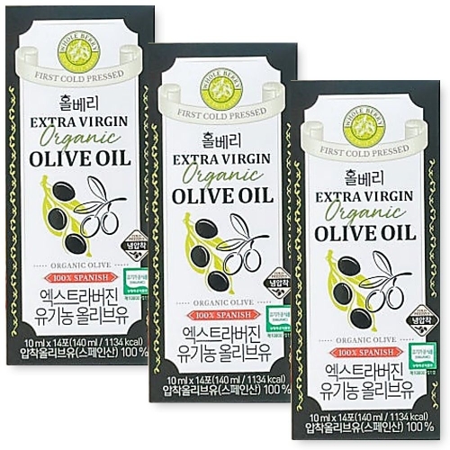 홀베리 유기농 엑스트라버진 올리브유 140ml(10mlx14포)