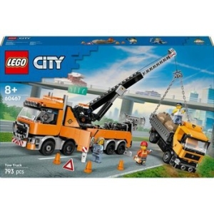 레고  크레인이 있는 대형 복구 견인 트럭 (60467)