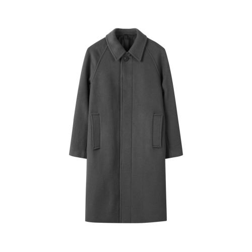 커스텀멜로우 그레이 울 발마칸 코트 C9CAW24604GYX