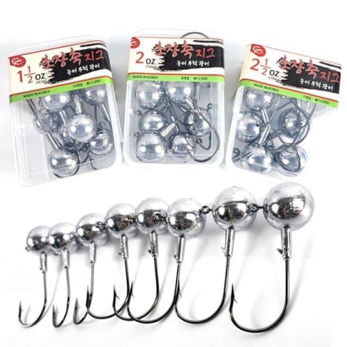 세정  초장축 지그헤드 농어 우럭 광어 채비 lee+9764xV 초장축지그 2 1개