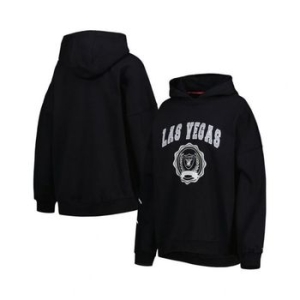타미힐피거 우먼 블랙 Las Vegas Raiders Becca 드롭 숄더 Pullover 후디 15393833 439322