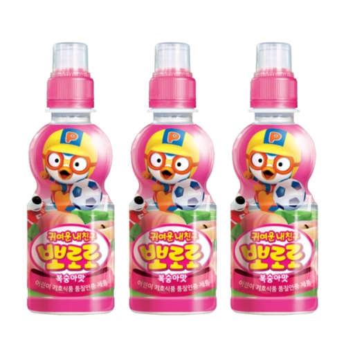 팔도 뽀로로 복숭아맛 235ml