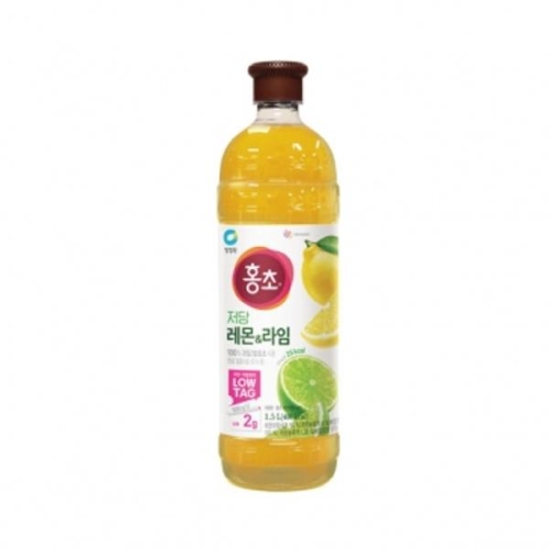 청정원 홍초 저당 레몬 & 라임 1.5L