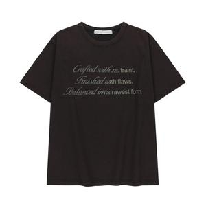 슬로우애시드 SLOW ACID 16일 배송 워시드 하프 앤 반팔 티셔츠 블랙 211330