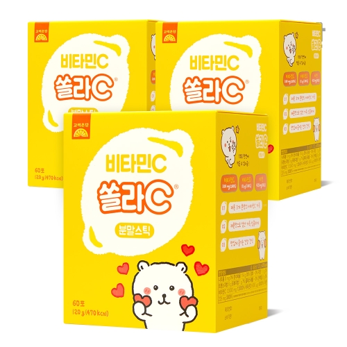 고려은단 비타민C 쏠라C 분말스틱 60포