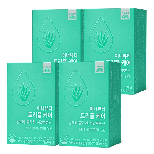 고려은단 이너뷰티 트리플케어 알로에 콜라겐 히알루론산 15포