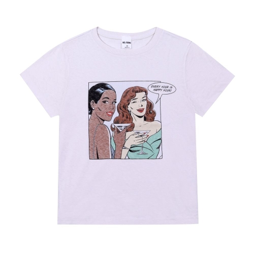 리던 024-02WCGT315 클래식 해피아워 반팔티