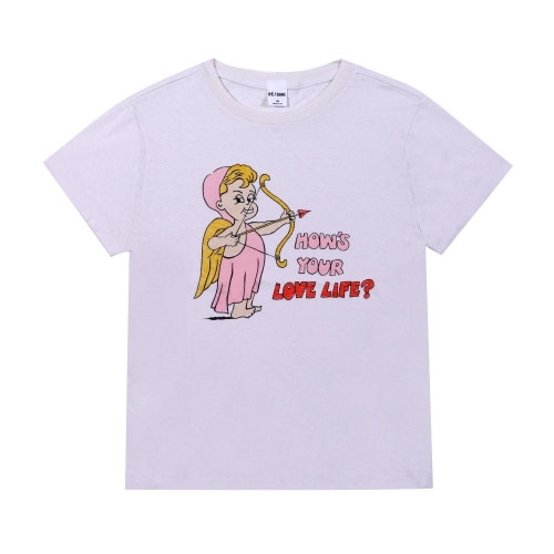 리던 024-02WCGT328 클래식 큐피드 러브 라이프 반팔티