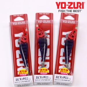 요즈리  25년 신형 미니 삼봉에기 3P 세트 레드퍼플 A1866-KVRU 케이무라 심해 갑오징어