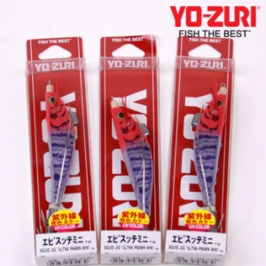 요즈리  25년 신형 미니 삼봉에기 3P 세트 레드헤드 A1866-KVRH 케이무라 심해 갑오징어