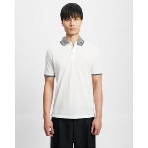 엠포리오아르마니 엠포리오 SS 폴로 셔츠 오프화이트 라인 이글 138006902