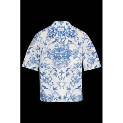 알렉산더맥퀸 그래픽 프린트 반팔 셔츠 839276QOABJ 9256 T