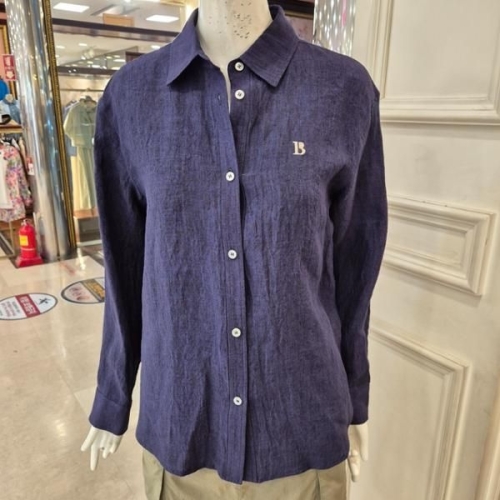 BCBG 가을25 멜라니 린넨 블라우스 B5C7B407