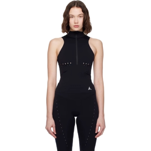 로아  여성 블랙 컴프레션 스포츠 탑 251204F561003