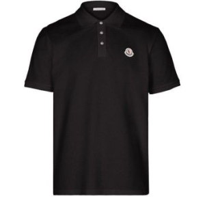 몽클레르 클래식 로고 숏슬리브 3버튼 플래킷 스트레이트 타임리스 폴로 셔츠 138163386