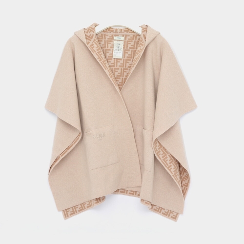 펜디키즈 리버시블 후드 여아 케이프 JFQ057 AO29 F0AYG