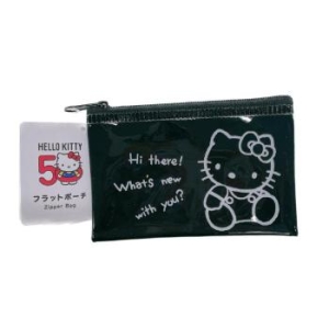 산리오 헬로키티 50주년 파우치 80s 블랙 일본정식수입 S16025912
