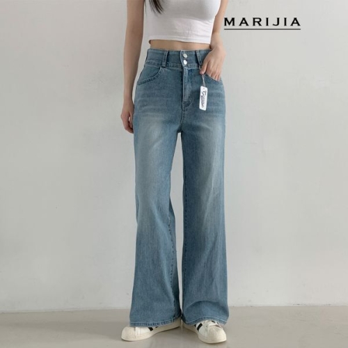 투투 스판 밴딩 청바지_MDEB25033