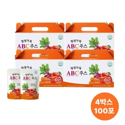 한국에프엔비 정성가득 ABC주스 80ml