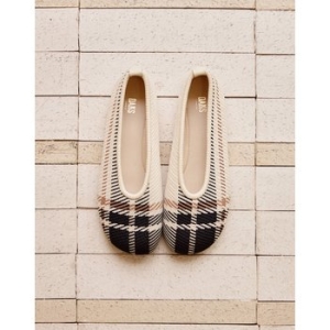 닥스 여성 체크 플랫슈즈_DLSO5B103I2