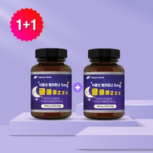 두리농산 식물성 멜라토닌 5mg 쿨쿨쿨zzz 500mg 60정