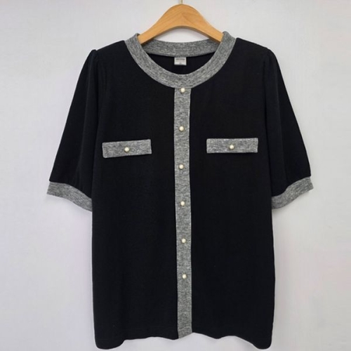 아이우먼 둥근카라진주알알이니트 MNU671M506 빅사이즈