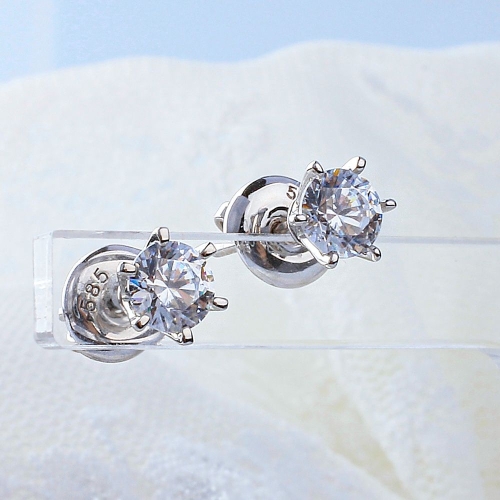 샤밍주얼리  1캐럿 다이아 귀걸이 IGI 랩 GIA 클래식 6프롱