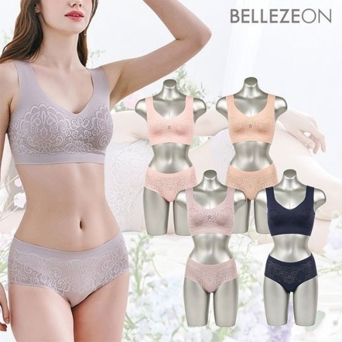 벨레즈온 서라운드 프로럴 메쉬 브라팬티세트