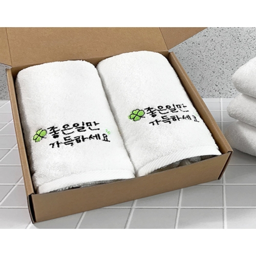 송월타월  좋은일 클로버 30수 150g 선물세트