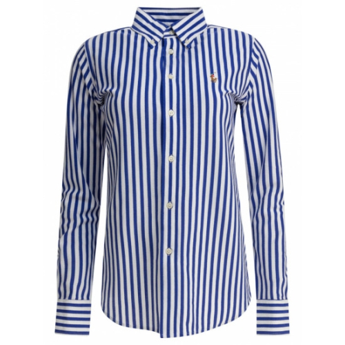 폴로랄프로렌 여성 클래식핏 스트라이프 셔츠 211910131009