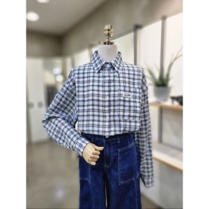 Ab.f.z ABFZ2컬러베이직 체크하프 셔츠 ABZ3QB32