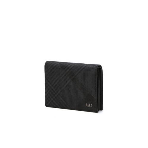 닥스 에딘버러PVC 체크 블랙 명함지갑_DBHO5FE41BK