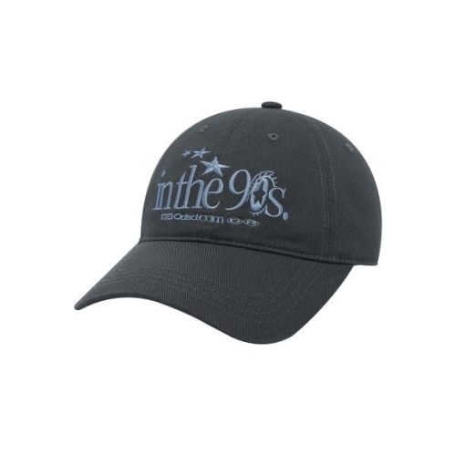 오드스튜디오 ODDSTUDIO 19일 배송 인 더 나인티스 자수 로고 볼캡 CHARCOAL 5011971033 403160