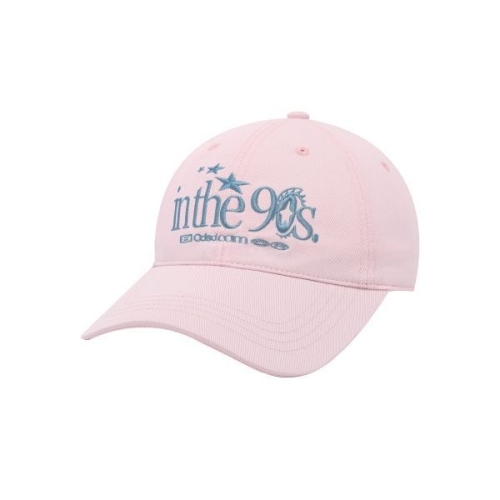 오드스튜디오 ODDSTUDIO 19일 배송 인 더 나인티스 자수 로고 볼캡 LIGHT PINK 5011971046 403153