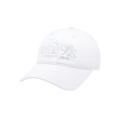 오드스튜디오 ODDSTUDIO 19일 배송 인 더 나인티스 자수 로고 볼캡 WHITE 5011971052 403150
