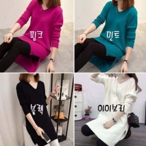 비스코스 셀럽하우스 SDZQ5762 4색상 니트롱티 브이넥 2053S 583093_n613_1_WD6FAC9