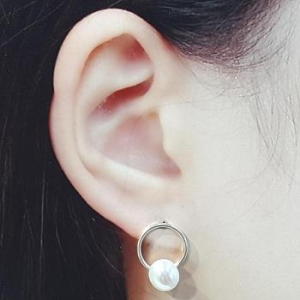 블루케이  담수진주 원석 귀걸이 230110-14 탄생석 S9464514