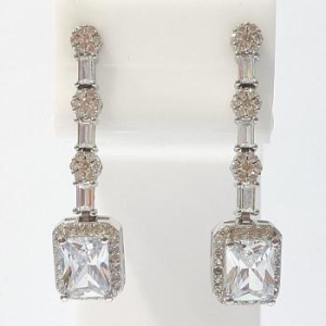 블루케이  실버925 다이아컷 큐빅 귀걸이 221018-06 S9178080