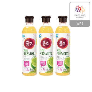 청정원 홍초 저당 레몬 & 라임 900ml